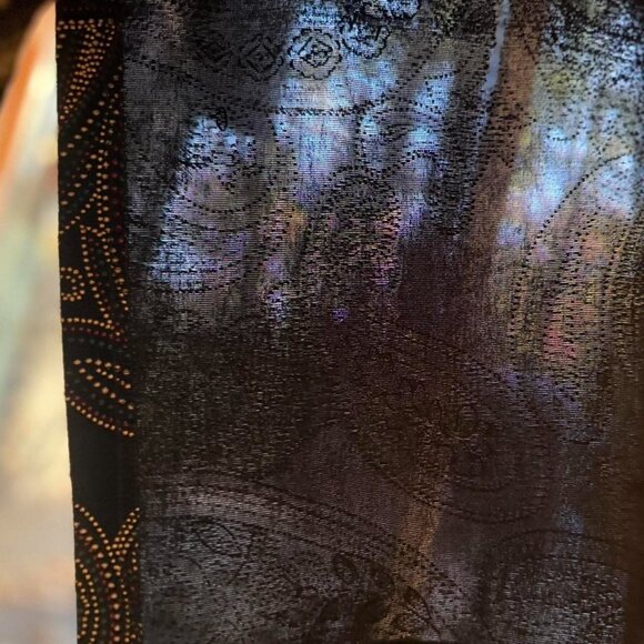 VTG y2k 90s 'Ronni Nicole by Ouida' floral paisley patterned cropped BOLERO! - Picture 7 of 8